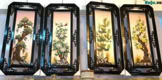 Ý nghĩa tranh tứ quý Tùng Cúc Trúc Mai trong phong thủy