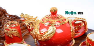 Giá bộ ấm chén Bát Tràng cao cấp bao nhiêu? Hơn 30 mẫu cho bạn tham khảo Ấm chén mạ vàng