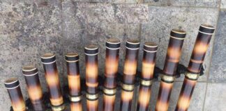 Bamboo pipe smoking store in Ha Noi