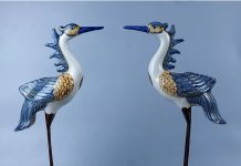 Ý nghĩa chim hạc hoa đào trong phong thủy