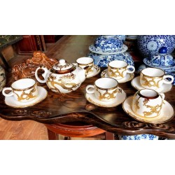 Ấm chén cao cấp Trung Quốc hình rồng trắng AC27B Ấm chén cao cấp Trung Quốc hình rồng trắng AC27B