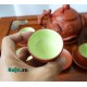 Bộ ấm trà tử sa Bát Tràng họa tiết hoa phù dung nổi AC46B