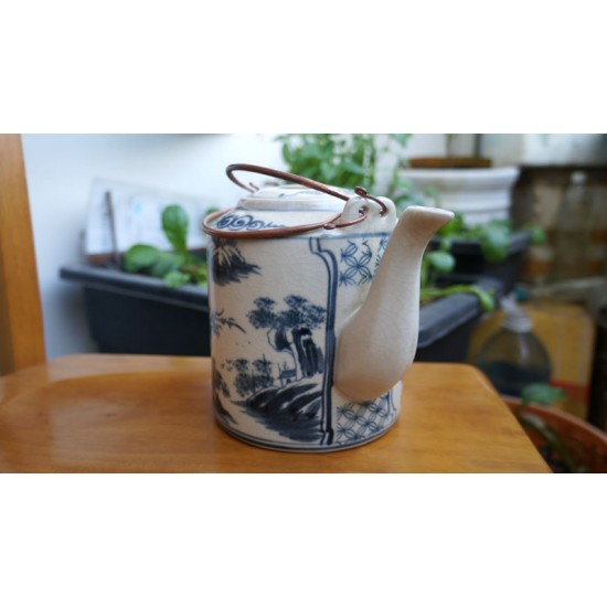 Ấm tích lẻ pha chè xanh men rạn
