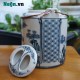 Ấm tích pha chè xanh vẽ sơn thủy men rạn AT01