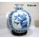 Bình hút tài lộc Bát Tràng họa tiết Tùng Cúc Trúc Mai cao 30cm BL10