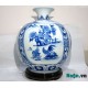 Bình hút tài lộc Bát Tràng họa tiết Tùng Cúc Trúc Mai cao 30cm BL10