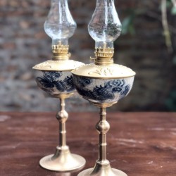 Đèn dầu giả cổ bầu hình rồng DD06B