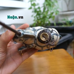 Tẩu điếu mini giả cổ men rạn hình ngựa
