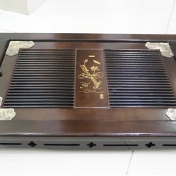 Khay đựng ấm chén bằng gỗ KT03A