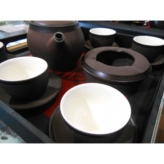 Bộ ấm chén gốm tử sa Bát Tràng AC05