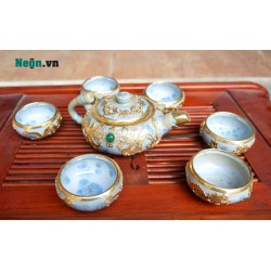 Bộ ấm chén uống trà Trung Quốc cao cấp AC35 Bộ ấm chén uống trà Trung Quốc cao cấp AC35