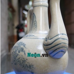 Nậm rượu Bát Tràng men rạn giả cổ giả rẻ NR02