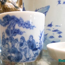 Bộ ấm tích trà xanh sáu chén AC08