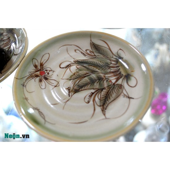 Bộ ấm chén men giả cổ khoai chuồn