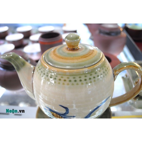 Bộ ấm chén men giả cổ cá AC17 Bộ ấm chén men giả cổ cá AC17