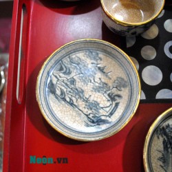 Bộ ấm chén men rạn bọc đồng giả cổ AC20 Bộ ấm chén men rạn bọc đồng giả cổ AC20