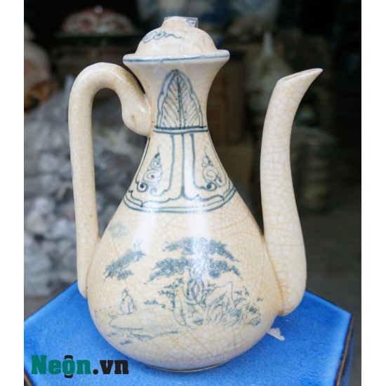 Nậm rượu giá rẻ men rạn giả cổ Bát Tràng NR01