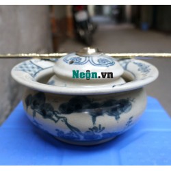 Điếu bát giả cổ men rạn Bát Tràng DB01B Điếu bát giả cổ men rạn Bát Tràng DB01B