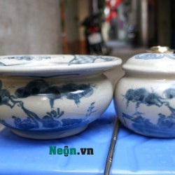 Điếu bát giả cổ men rạn Bát Tràng DB01B Điếu bát giả cổ men rạn Bát Tràng DB01B