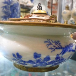 Điếu bát giả cổ bọc đồng Điếu bát giả cổ bọc đồng