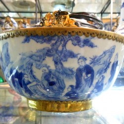 Điếu bát tô men chàm giả cổ DB10 Điếu bát tô men chàm giả cổ DB10