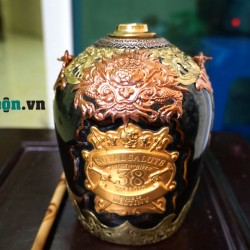 Điếu bát Chivas 38 bọc đồng kỹ cực đẹp DB29