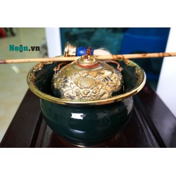 Điếu bát Chivas 21 xanh lục bát thắt DB27 Điếu bát Chivas 21 xanh lục bát thắt DB27