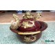 Điếu bát đẹp Chivas xanh lục họa tiết cá chép hóa rồng bằng đồng DB24 Điếu bát đẹp Chivas xanh lục họa tiết cá chép hóa rồng bằng đồng DB24