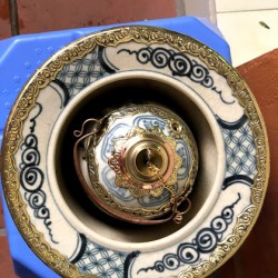 Điếu bát bô giả cổ bọc đồng DB02 Điếu bát bô giả cổ bọc đồng DB02