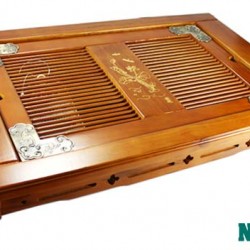 Khay đựng ấm chén bằng gỗ KT03