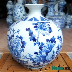 Bình hút tài lộc vẽ tam cảnh BL01