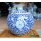 Bình hút tài lộc vẽ hoa cao 35cm BL02