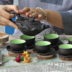 Ấm chén gốm tử sa Bát Tràng AC82