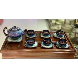 Bộ ấm trà men xanh hỏa biến AC86 Bộ ấm trà men xanh hỏa biến AC86