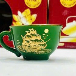 Bộ ấm trà đẹp vẽ vàng Thuận Buồm Xuôi Gió AC94 Bộ ấm trà đẹp vẽ vàng Thuận Buồm Xuôi Gió AC94