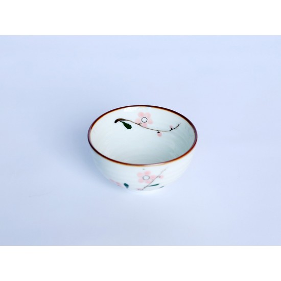 Bộ 10 bát ăn cơm Bát Tràng men kem vẽ hoa đào hồng BC02B Bộ 10 bát ăn cơm Bát Tràng men kem vẽ hoa đào hồng BC02B