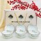 Bộ 6 bát ăn cơm Bát Tràng vẽ đào xanh BC03