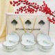 Bộ 6 bát ăn cơm Bát Tràng vẽ đào xanh BC03