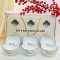 Bộ 6 bát ăn cơm Bát Tràng vẽ đào hồng BC03A