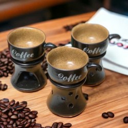 Bếp đun cafe mini gốm sứ Bát Tràng Bếp đun cafe mini gốm sứ Bát Tràng