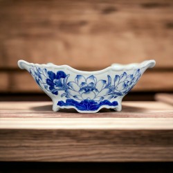 Bát đựng gà cúng vẽ hoa sen BG02B