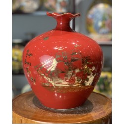 Bình hút lộc vẽ vàng kim Thuận Buồm Xuôi Gió BL18C