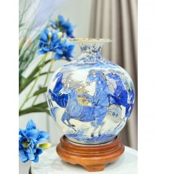 Bình hút lộc mã đáo thành công vẽ vàng cao 22cm BL20A Bình hút lộc mã đáo thành công vẽ vàng cao 22cm BL20A