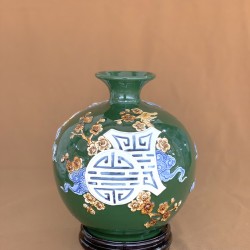 Bình hút lộc men màu xanh lá Rồng Phong Thủy BL38C Bình hút lộc men màu xanh lá Rồng Phong Thủy BL38C