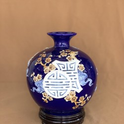 Bình hút lộc men màu xanh dương Rồng Phong Thủy BL38D Bình hút lộc men màu xanh dương Rồng Phong Thủy BL38D