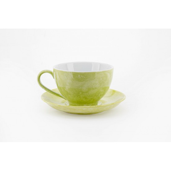 Bộ ly tách cafe capuchino các màu vân đá LT03