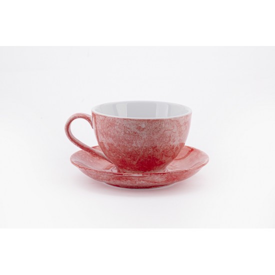 Bộ ly tách cafe capuchino các màu vân đá LT03