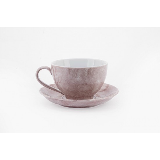 Bộ ly tách cafe capuchino các màu vân đá LT03