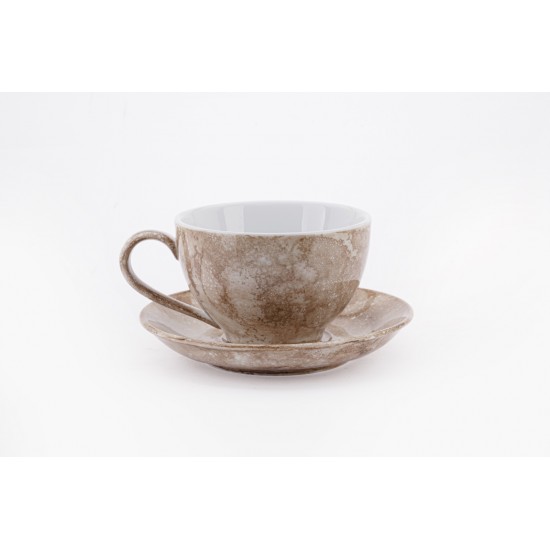 Bộ ly tách cafe capuchino các màu vân đá LT03