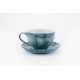 Bộ ly tách cafe capuchino các màu vân đá LT03